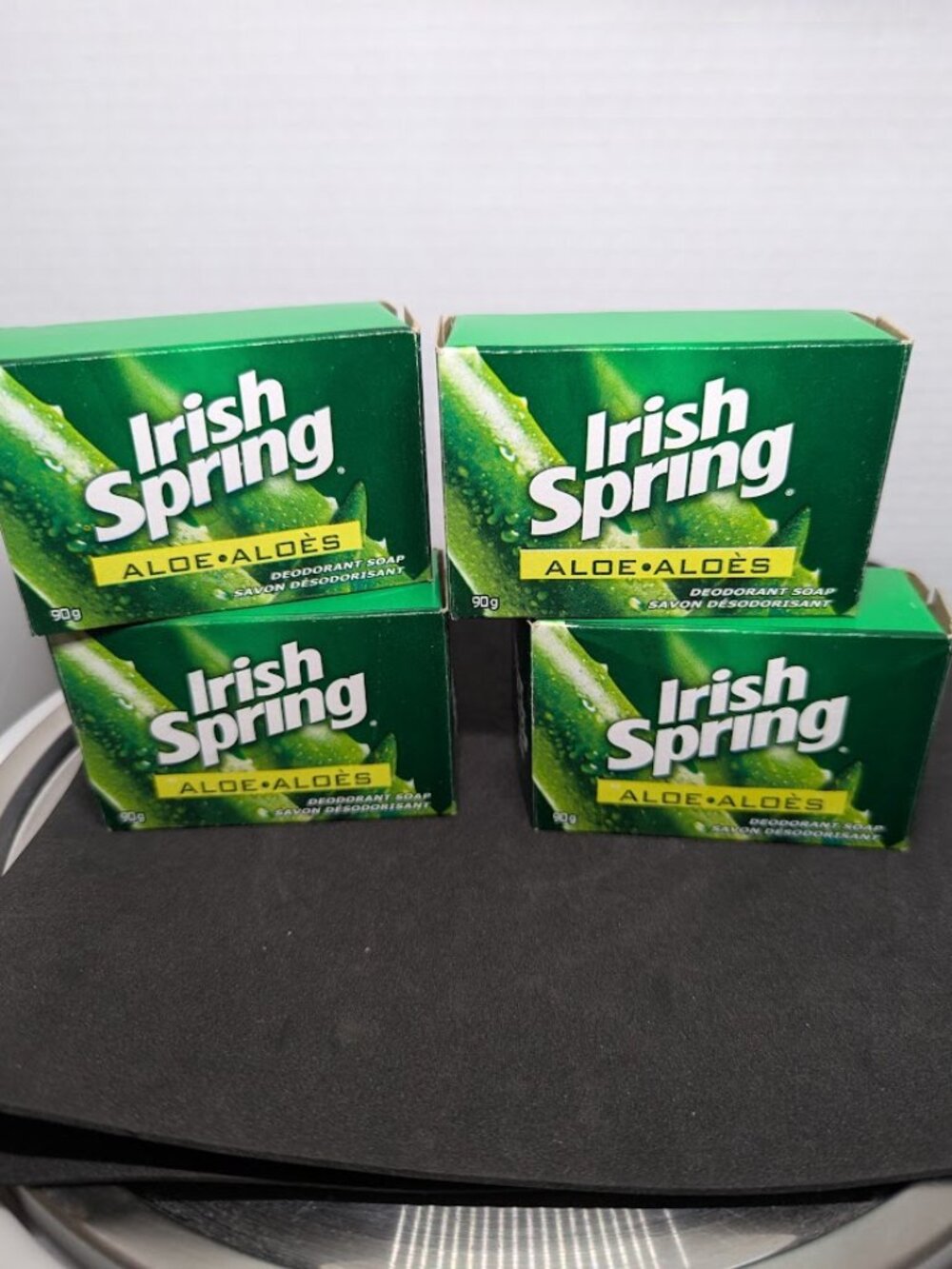 4 Irish Spring Soap Aloe Bars 90grams